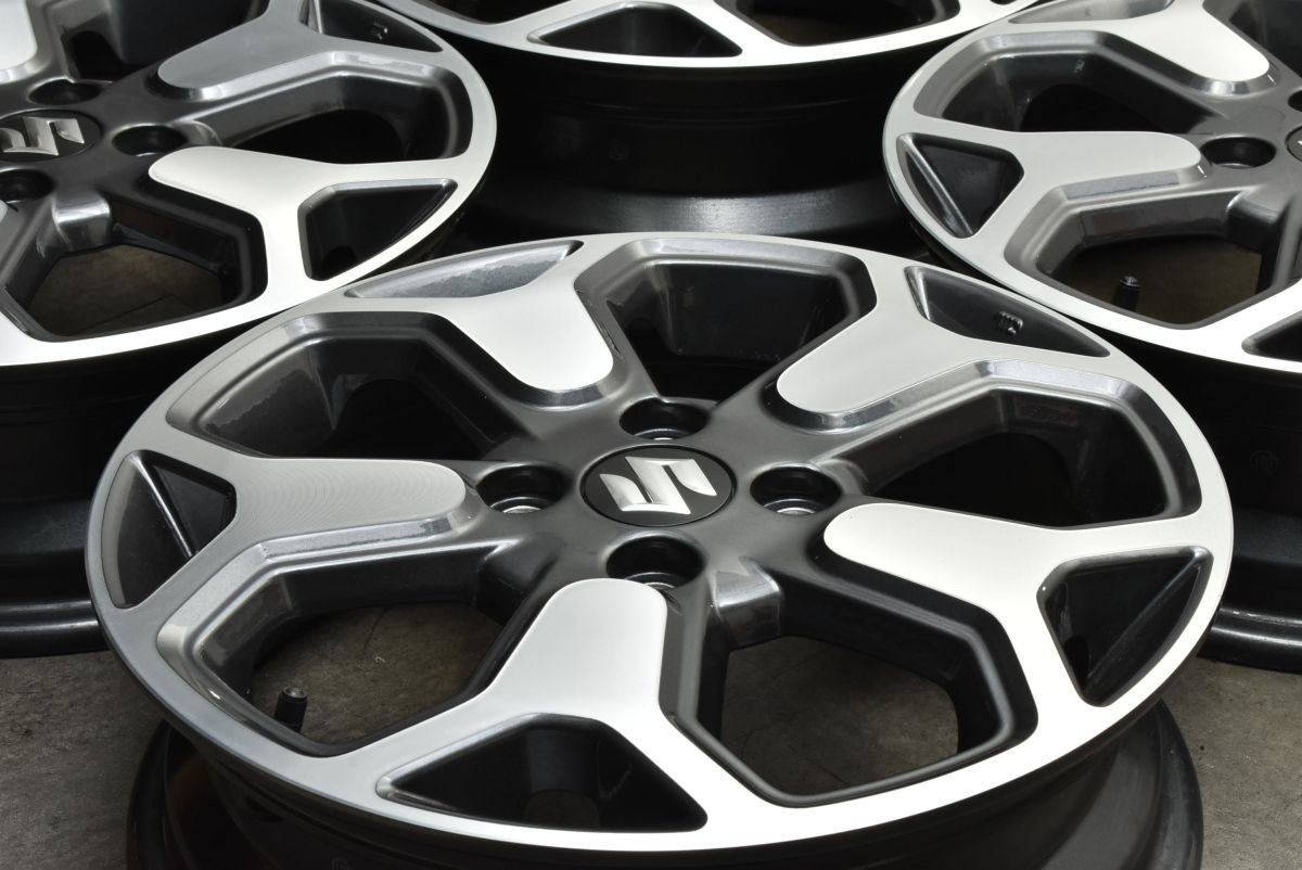 程度良好品】スズキ ハスラー 純正 15in 4.5J +45 PCD100 4本