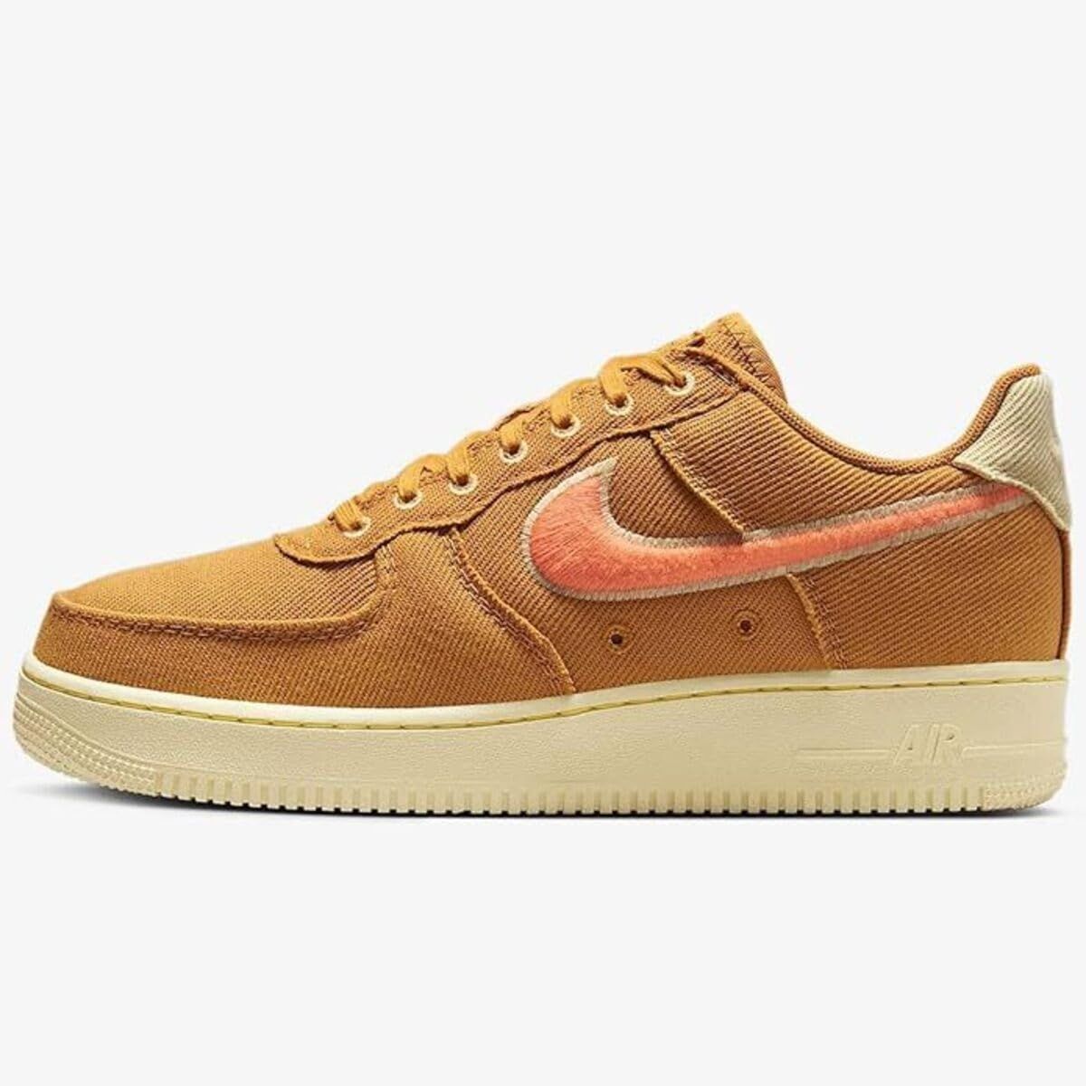 ナイキ エア フォース 1 ロー キャンバス AIR FORCE 1 LOW CNVS ウィート|チームゴールド|アラバスター|オレンジトランス HV1204-700 27.5cm 27.5 cm