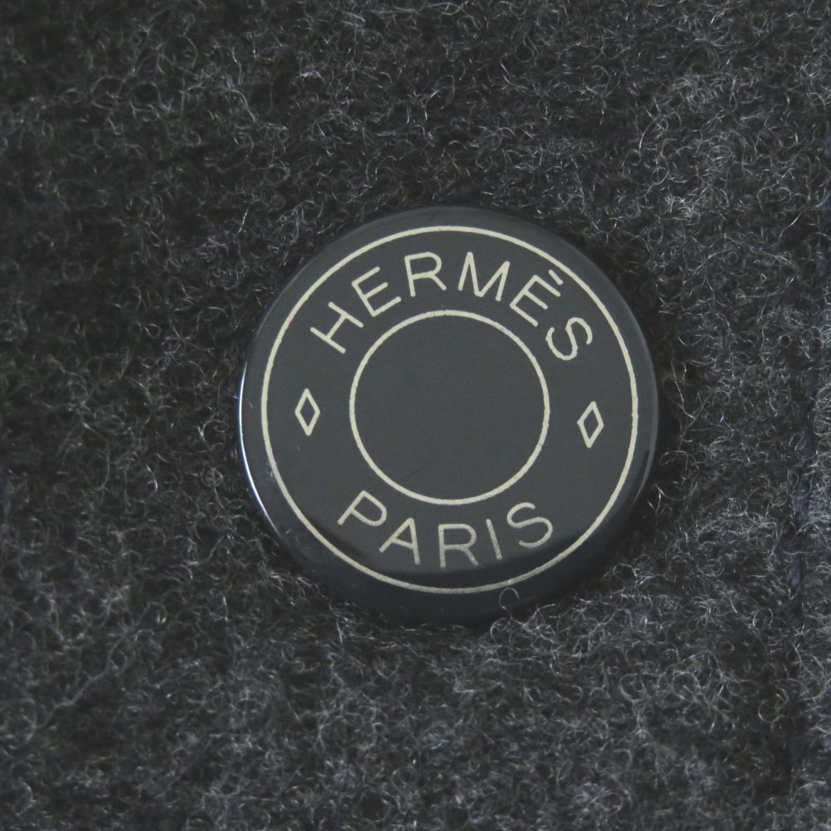 【極美品】エルメス　2019AW　コート　セリエボタン　ネイビー　ウール　38 HERMES 極美品◎正規品 フランス製 エルメス 2019年 レディース
