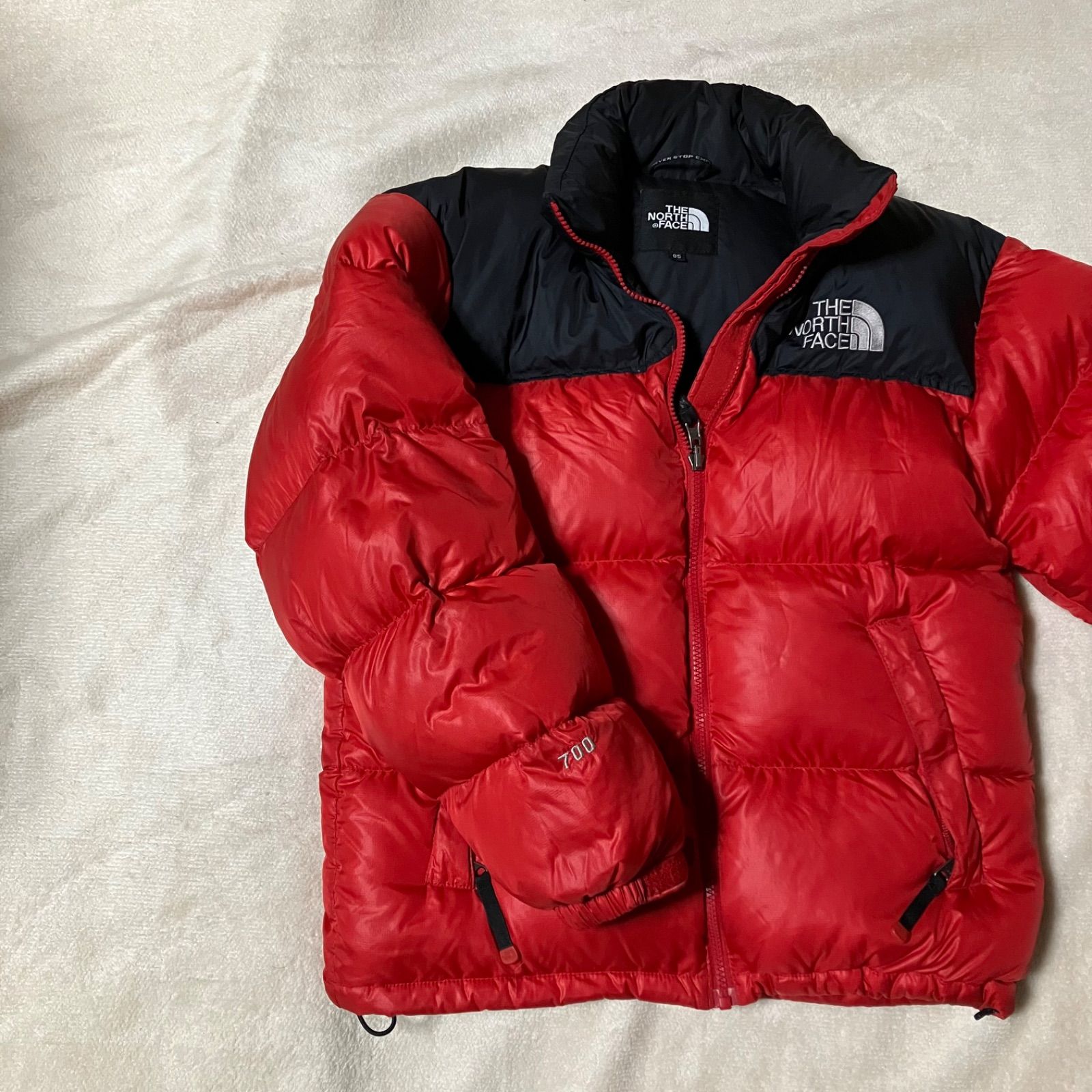 XSサイズ】THE NORTH FACE ノースフェイス 700 ダウンジャケット 赤 