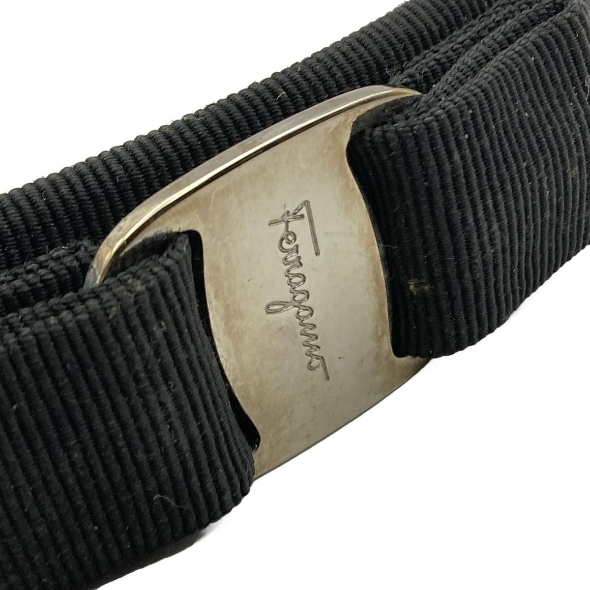 フェラガモ バレッタ 黒 ☆箱、巾着付き☆フェラガモ バレッタ 黒 楽天