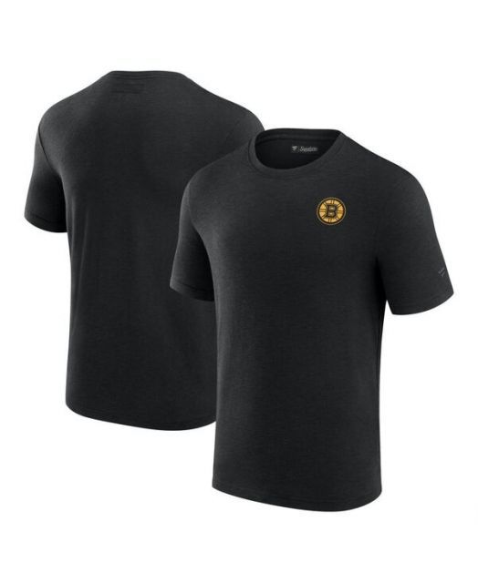 【送料無料】 ファナティクス メンズ Tシャツ トップス Men's Black Boston Bruins Signature Front Office Modal T-Shirt Black