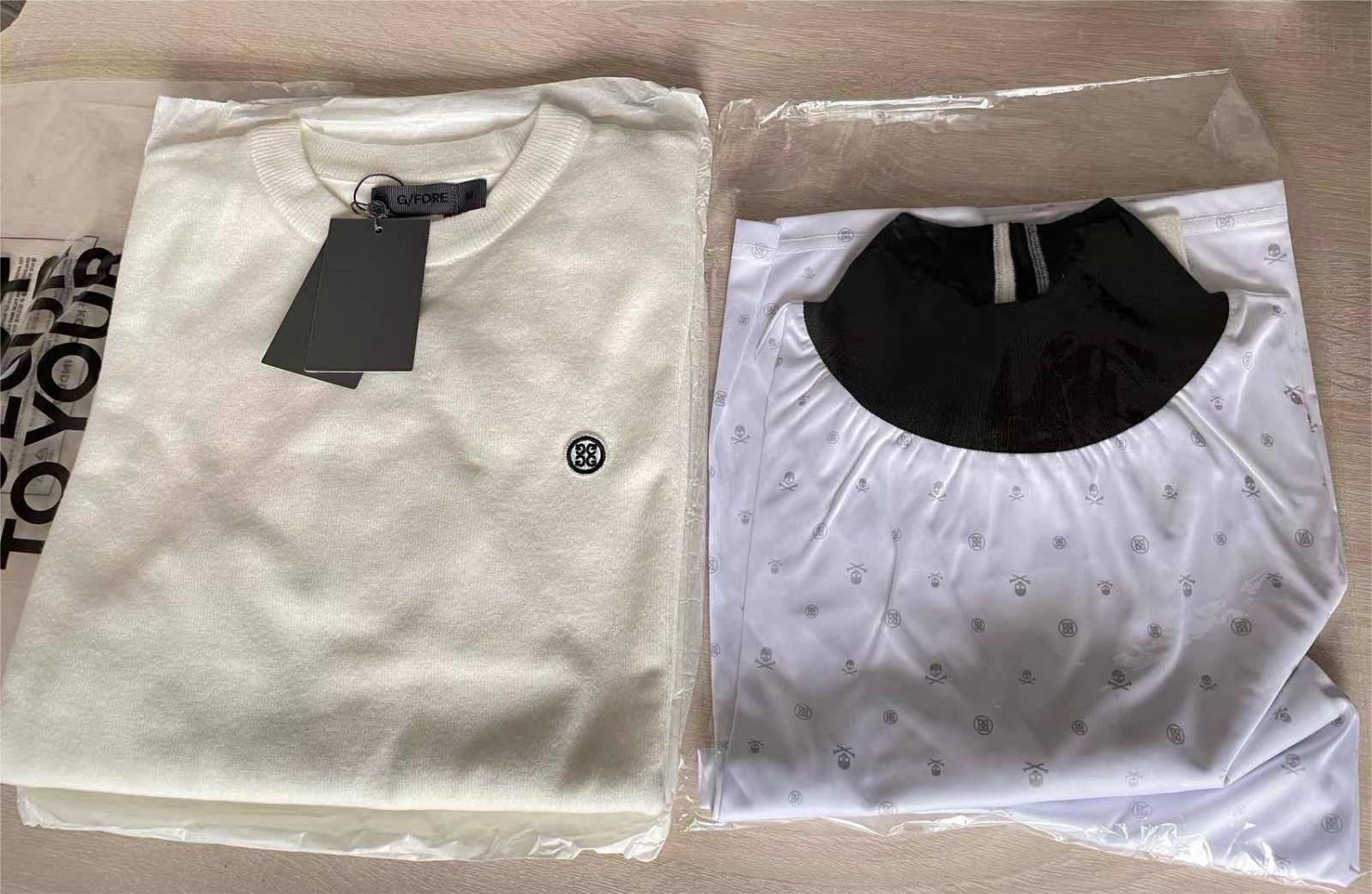 ジーフォア GFORE ゴルフ メンズ 長袖 セーター ニット裏地付き 厚手  