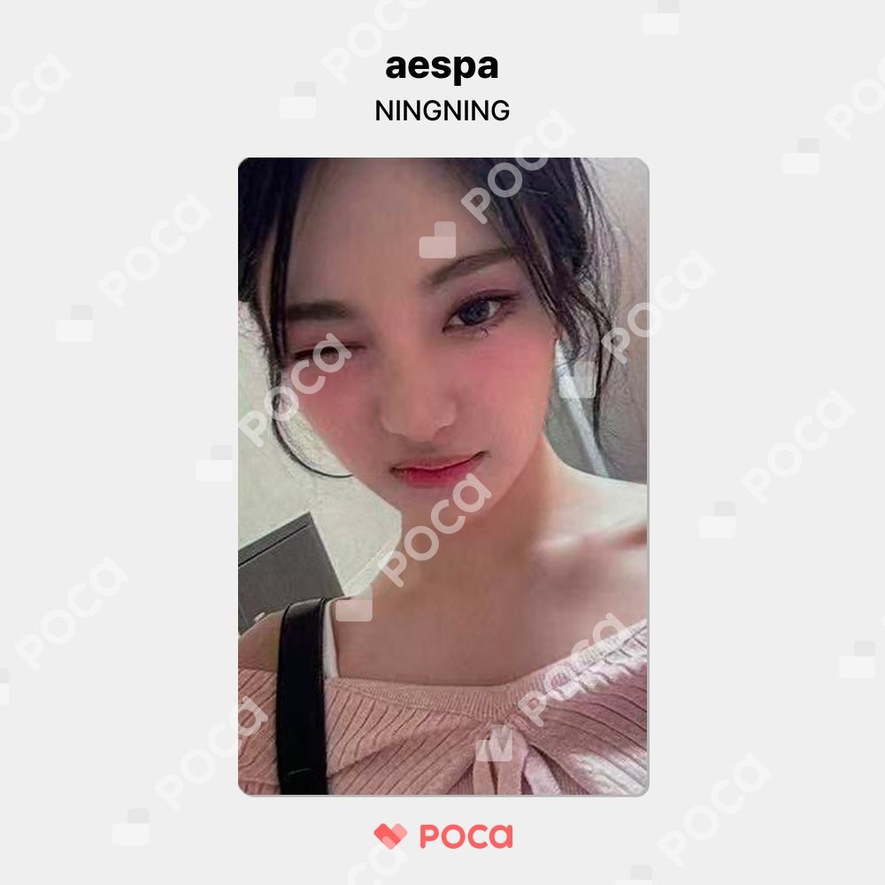 aespa whiplash 中国 ポップアップ 購入特典 ニンニン トレカ aespa ニンニン whiplash ポップアップ 7万ウォン購入 トレカ A