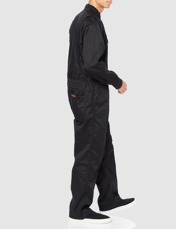 C長袖つなぎ服 ブラック