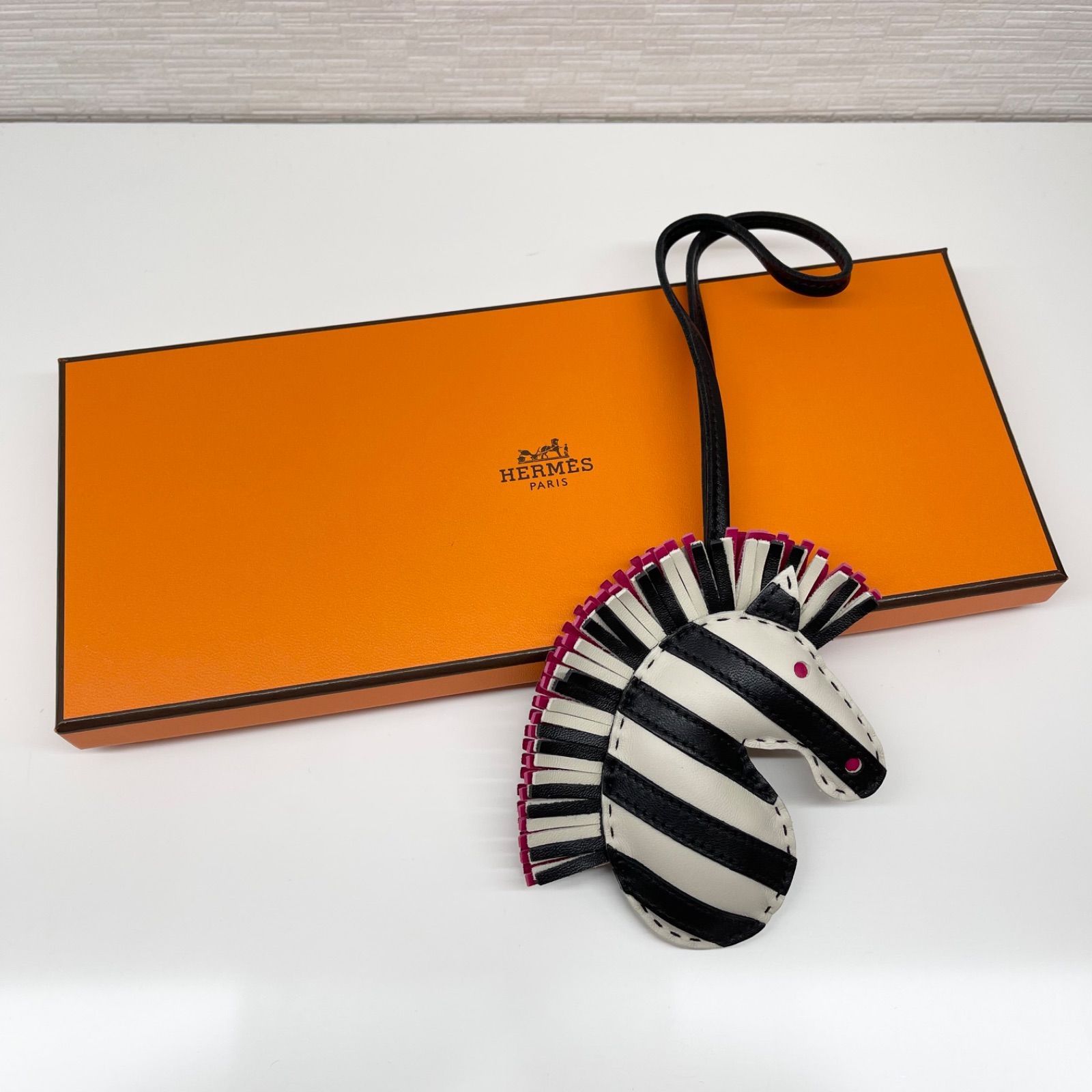 美品】エルメスチャームジージーサバンナ