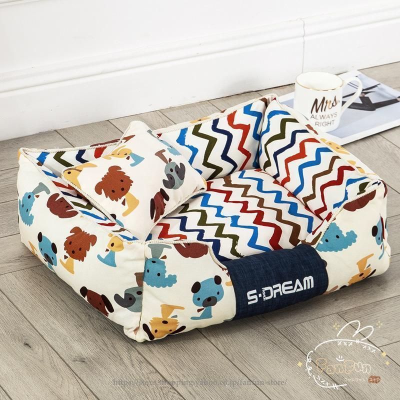  犬 ベッド ベット 春夏 夏 夏用 犬用ベッド ドッグベッド ペットベッド 低床 マット カバー 洗える 滑り止め ペットソファ パピー 成犬 シニア 老犬 犬用 猫 ベッド クッション ベッド マット カバー