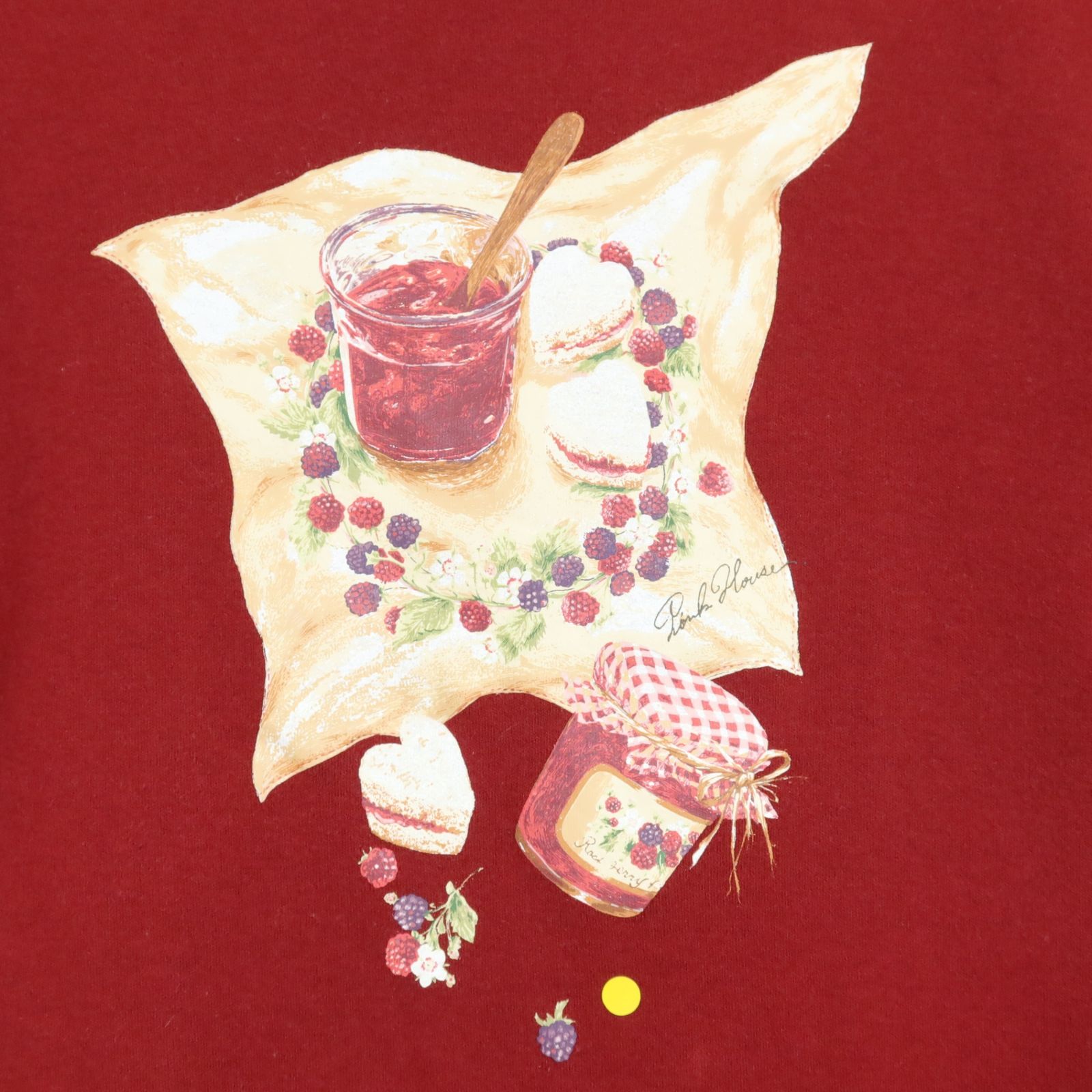 ピンクハウス　長袖カットソー　Tシャツ　Lサイズ　いちご模様 ロゴプリントカットソー （カットソー）｜PINK HOUSE / ピンク