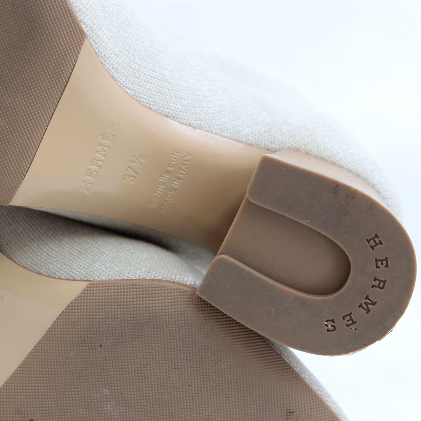 Hermes エルメスヴォルヴェール60ベージュ　37.5 シュークリーニング済 最新コレックション Hermes エルメスヴォルヴェール60ベージュ