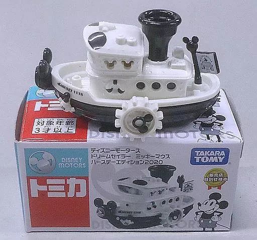 [Used] Tomica Dream Sailor Mickey Mouse Birthday Edition 2020 Dealer Special Specification Car (White x Black) “Tomica Disney Motors” Seven & I Limited