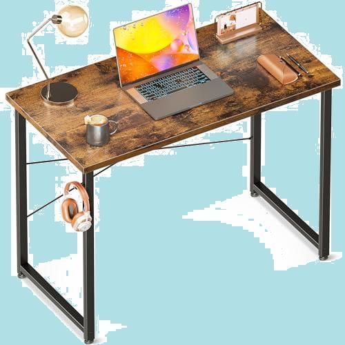 パソコンデスク ダークウォールナット 組立簡単木製幅80cm✕奥50cm