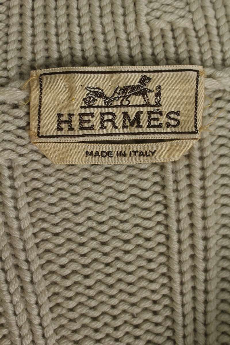 エルメス カシミヤ混ジップアップドライバーズニット メンズ M - メルカリ
