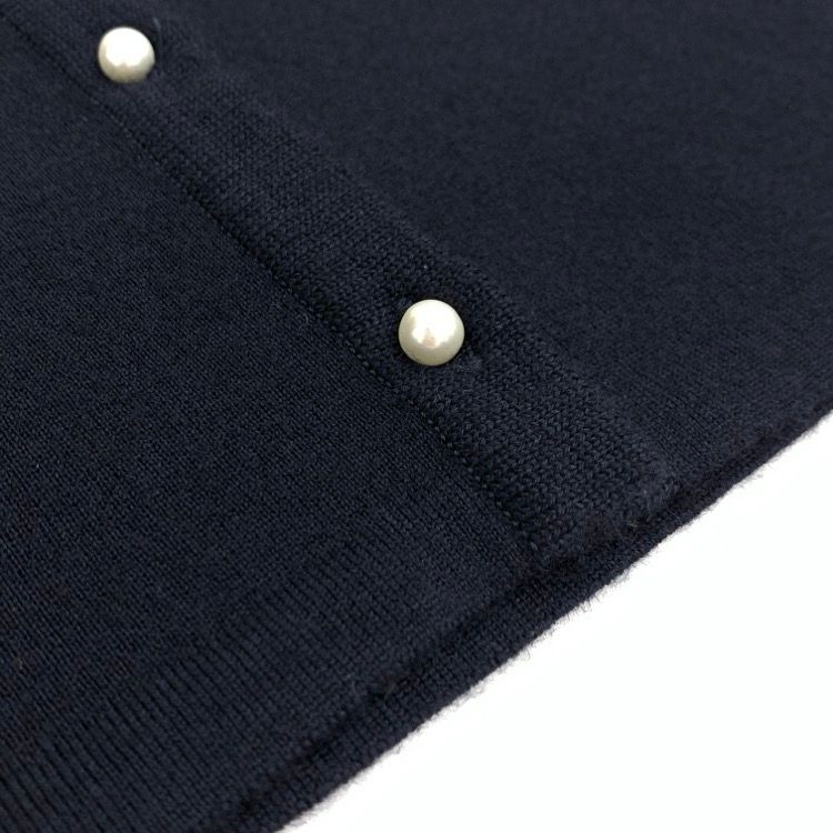 好評 フォクシー FOXEY カーディガン カシミヤ混 パールボタン トップス