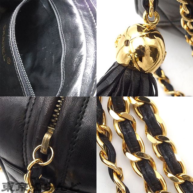 シャネル CHANEL マトラッセ タッセルチャーム チェーンショルダー 