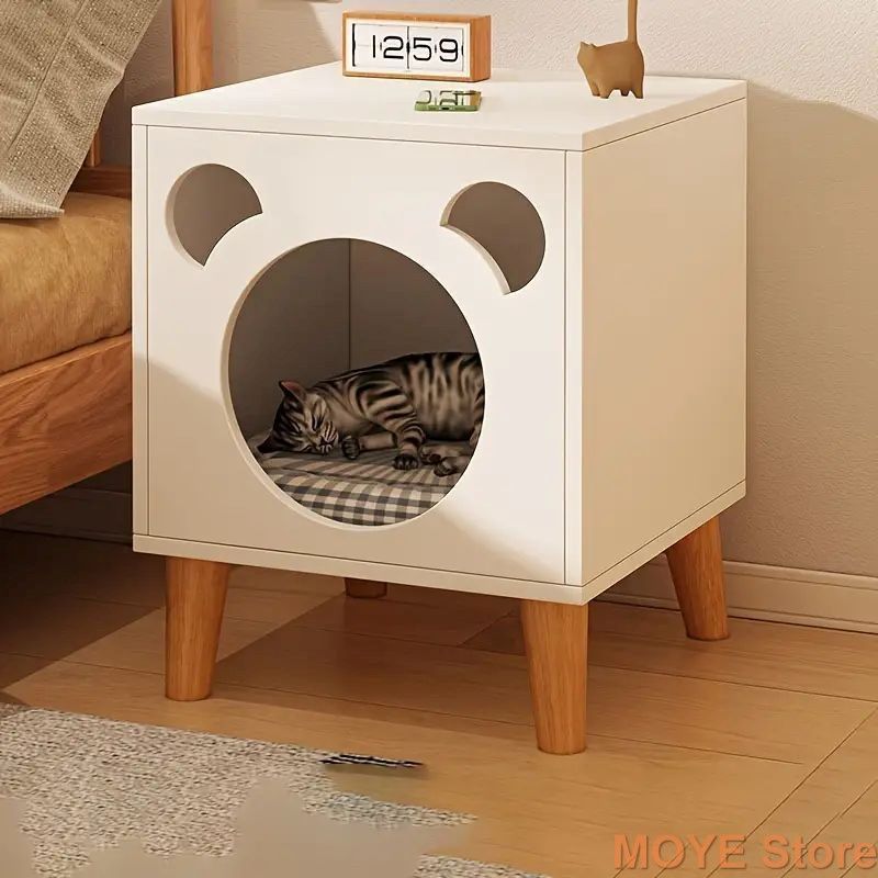 ペットハウス 室内用 キャットハウス ドッグハウス サイドテーブル 便利 おしゃれ ユニーク かわいい 安眠 犬 猫 屋根付き インテリア 春 夏 秋 冬 オールシーズン ペット用品 犬用 猫用 小型犬 中型犬 小型猫 中型猫