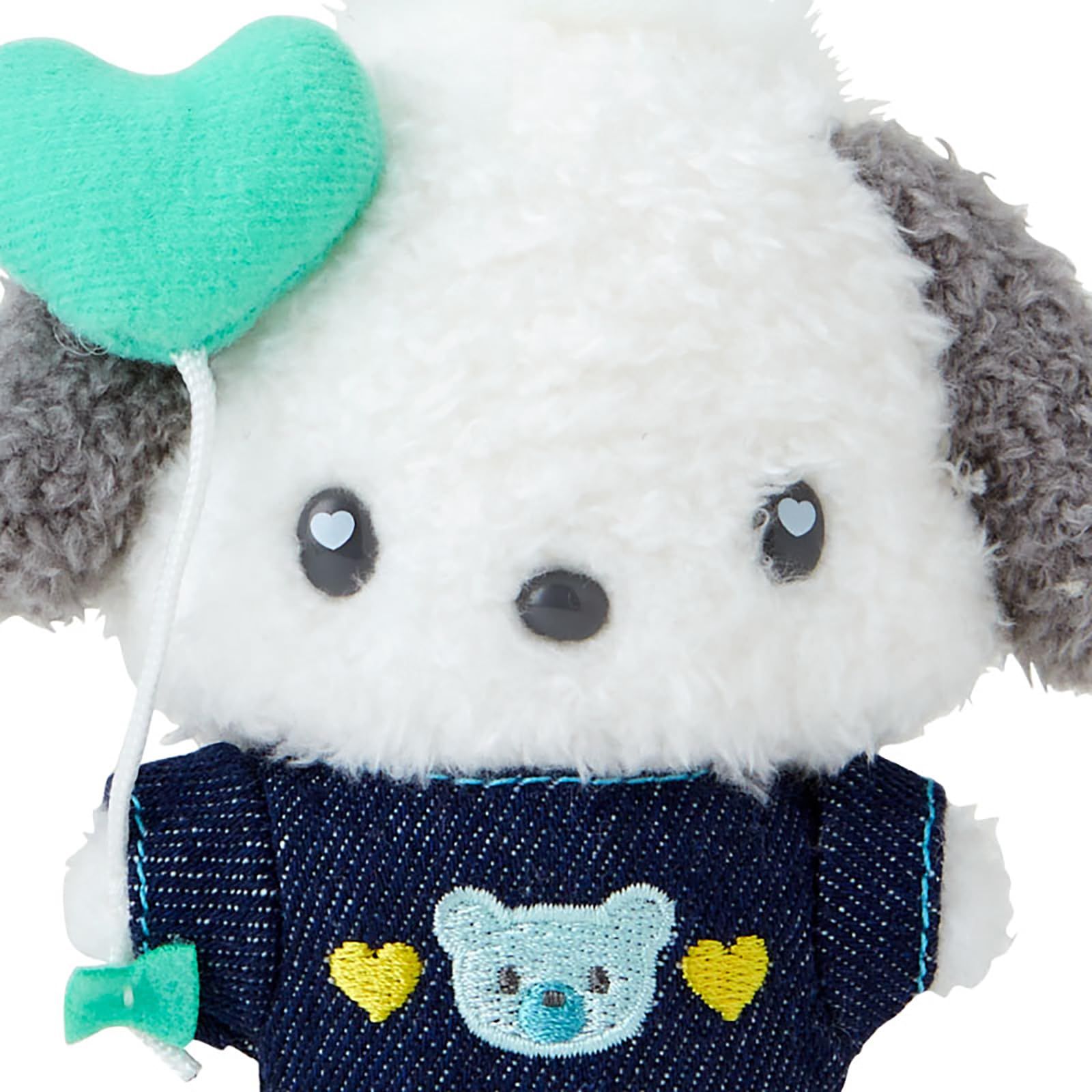 【もにか】星箱ワークス 洋服とサンリオ　ポチャッコ　ぬいぐるみキーホルダー サンリオ(SANRIO) マスコットホルダー(デニムワッペン