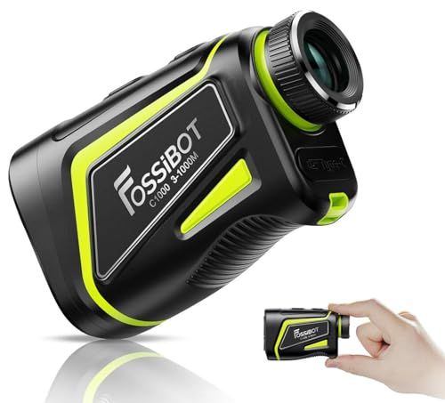 FOSSiBOT C1000 ゴルフレーザー距離計 LCD黒表示 最速0.06S測定 光学