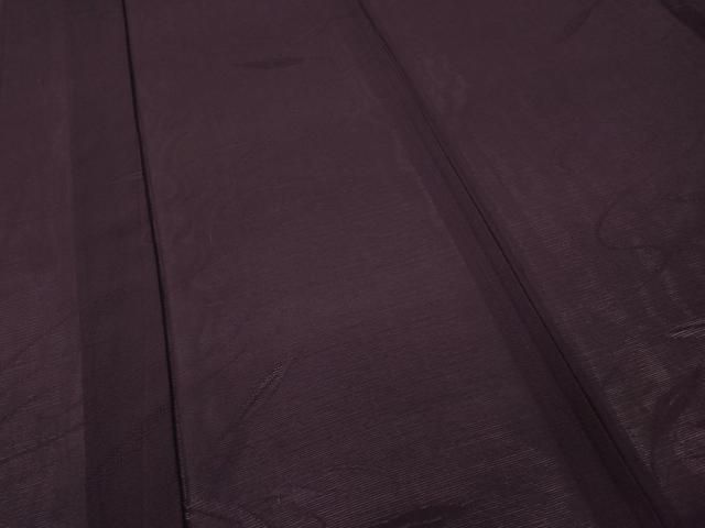 平和屋着物＊夏物　色無地　絽　流水舞葉紋紗　似せ紫色　正絹　逸品　AABE2611jd 平和屋着物＊夏物 色無地 絽 流水舞葉紋紗 似せ紫色 正絹 逸品