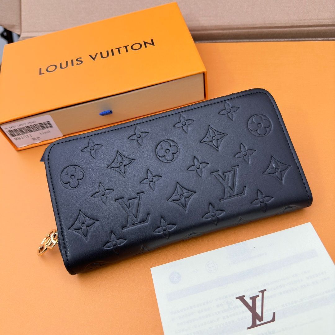 ルイヴィトン LV Louis Vuitton クッション ウォレット 19.5×10.5×2.5cm モノグラムエンボスラムスキン