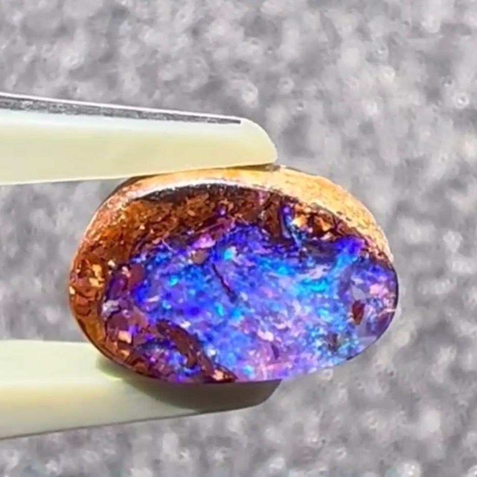 ボルダーオパール　ウッド 天然ボルダーオパール 12.93ct 【希少ウッド・美遊色】 コロイト産