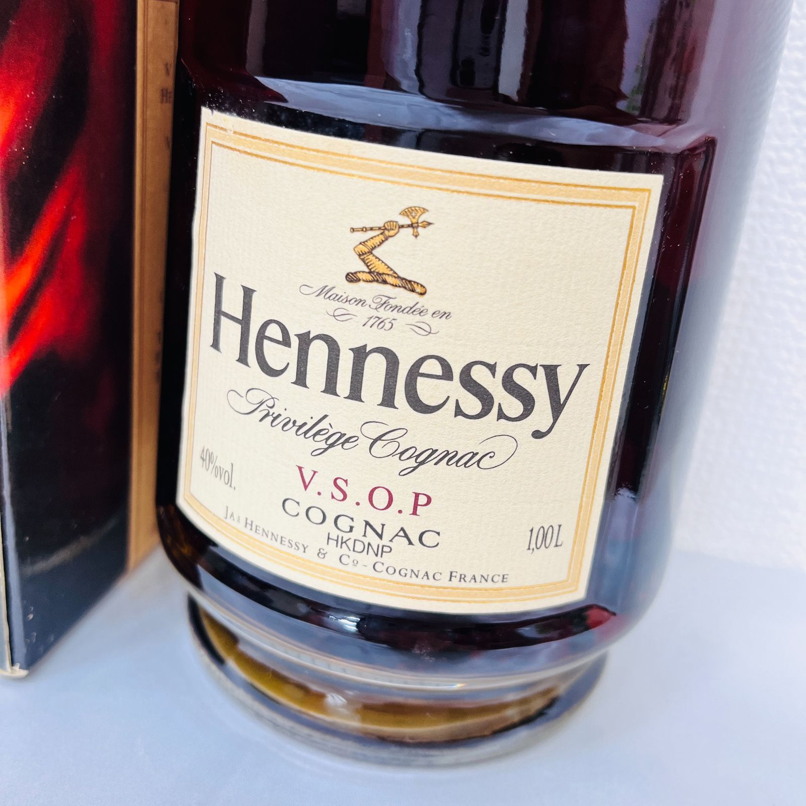 A【古酒】Hennessy ヘネシー VSOP プリヴィレッジ コニャック ゴールドキャップ HKDNP 未開栓 箱付き 1L