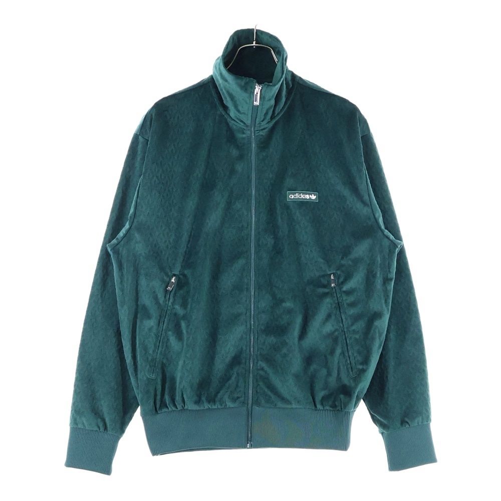 adidas (アディダス) MONO 総柄デザイン ベロアトラックジャケット  