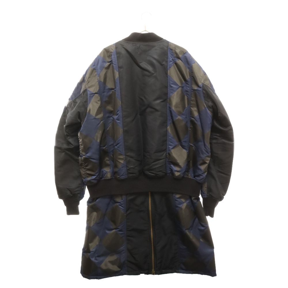 ★新品★ 17AW 定9.5万 FACETASM ファセッタズム ロング FACETASM (ファセッタズム) 17AW DIAMOND LONG BUG MA-1 CHG-CO-U04