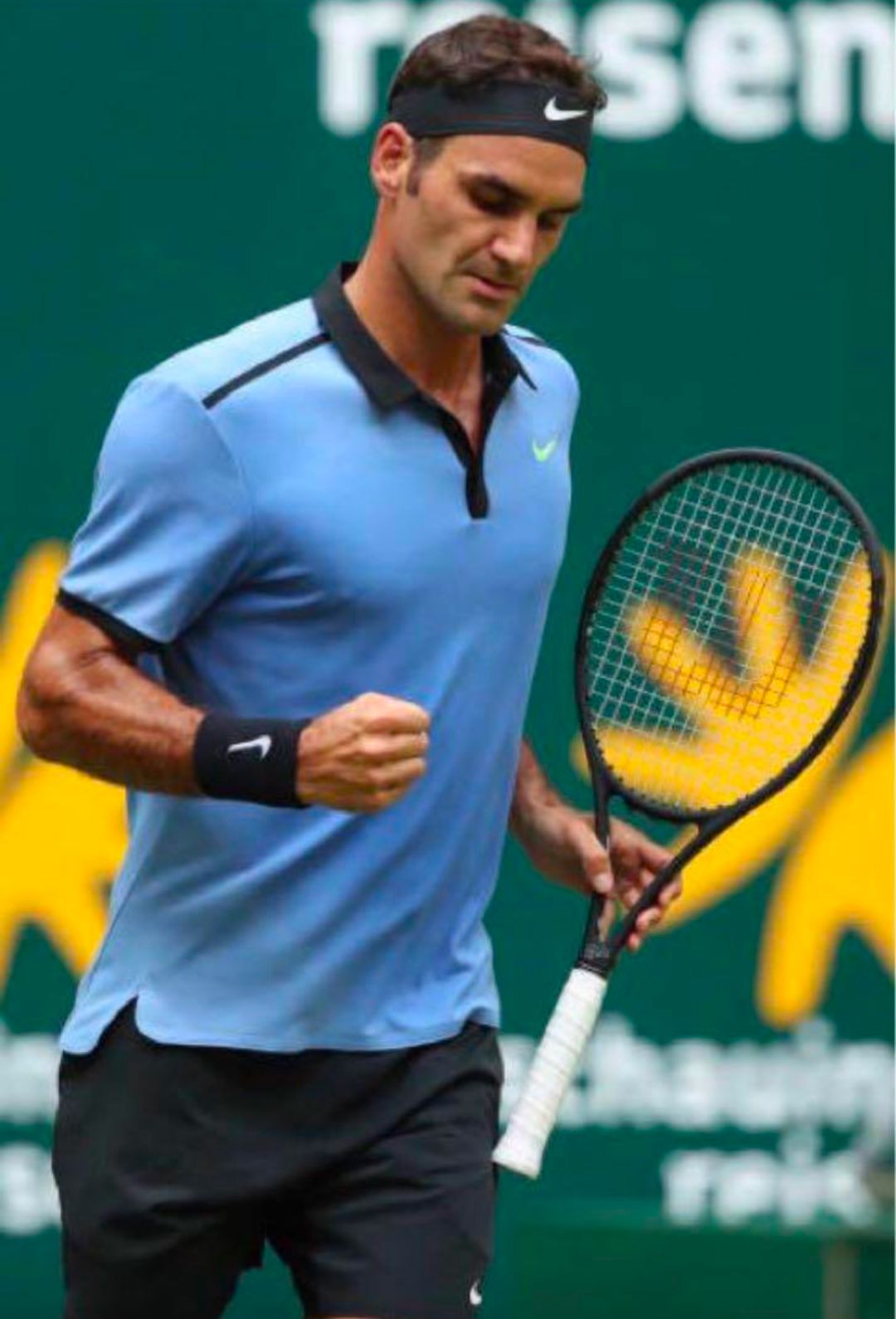 Nike Roger Federer RF 2015 Wimbledon Premier Lawn Henley