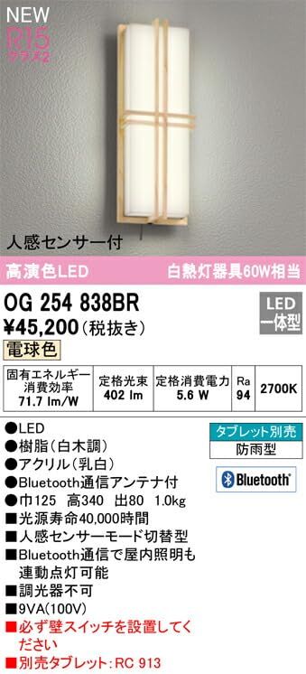 LEDスポットライト OG254838BR
