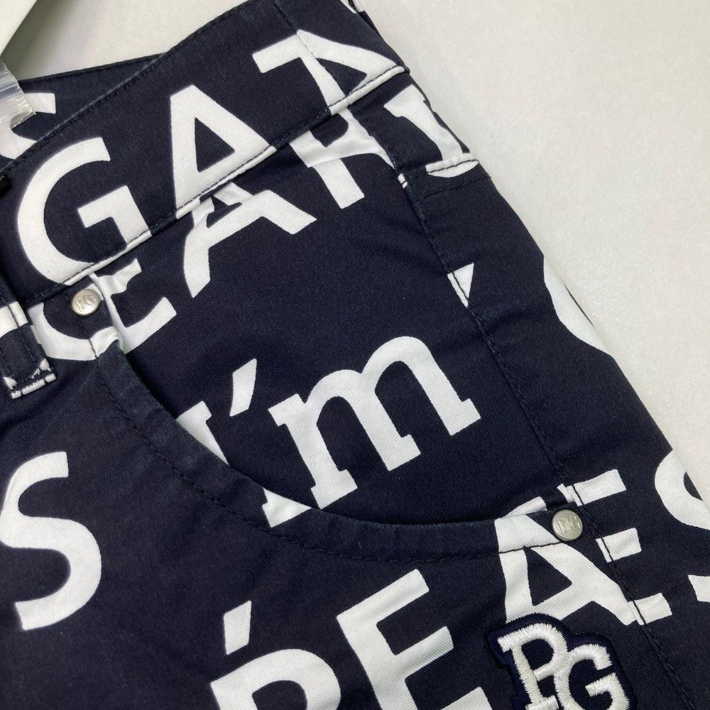 極美品 パーリーゲイツ ロゴ入り暖パン 黒 裏起毛 ウエストゴム レディース1 極美品 パーリーゲイツ ロゴ入り暖パン 黒 裏起毛 ウエストゴム