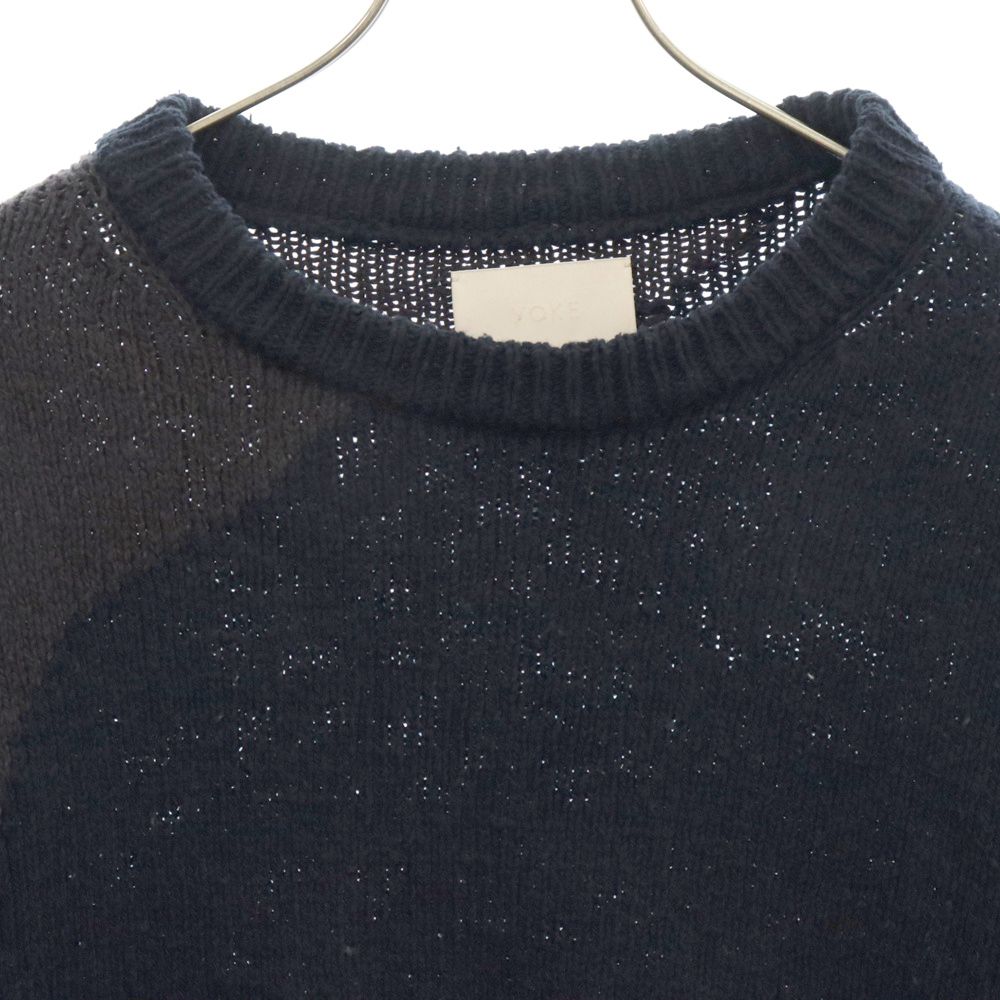 YOKE (ヨーク) 23SS Intarsia Cotton Sweater クルーネックニット 
