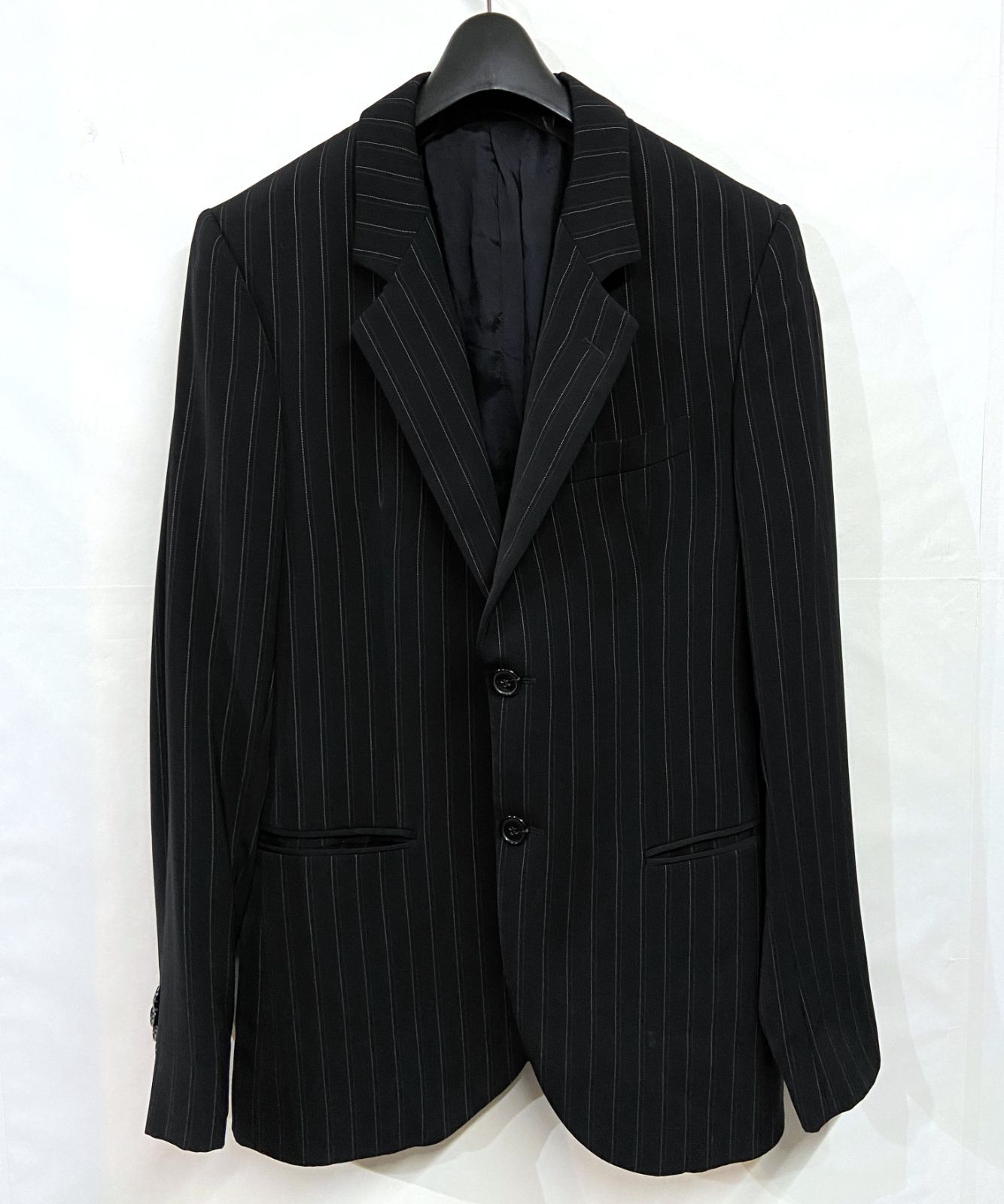極美品✨エンポリオアルマーニ VINCENT LINE スーツ 黒 52サイズ 00s ヴィンテージ EMPORIO ARMANI｜エンポリオアルマーニ