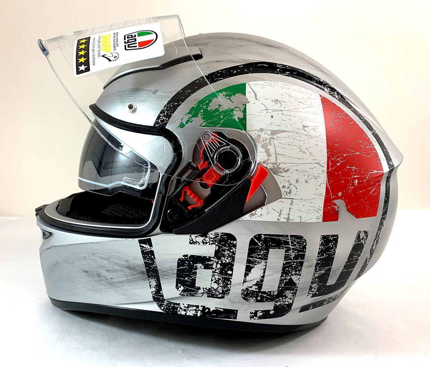 AGV K-3 SV SCUDETTO MATT SILVER Lサイズ AGV K3 Scudetto SV Helmet Multi ML 0301O2F001008 - Walmart.com