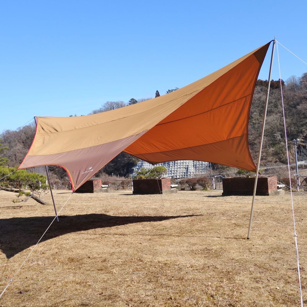 スノーピーク snowpeak HDタープ シールド ヘキサ L TP-762 ポール付き  