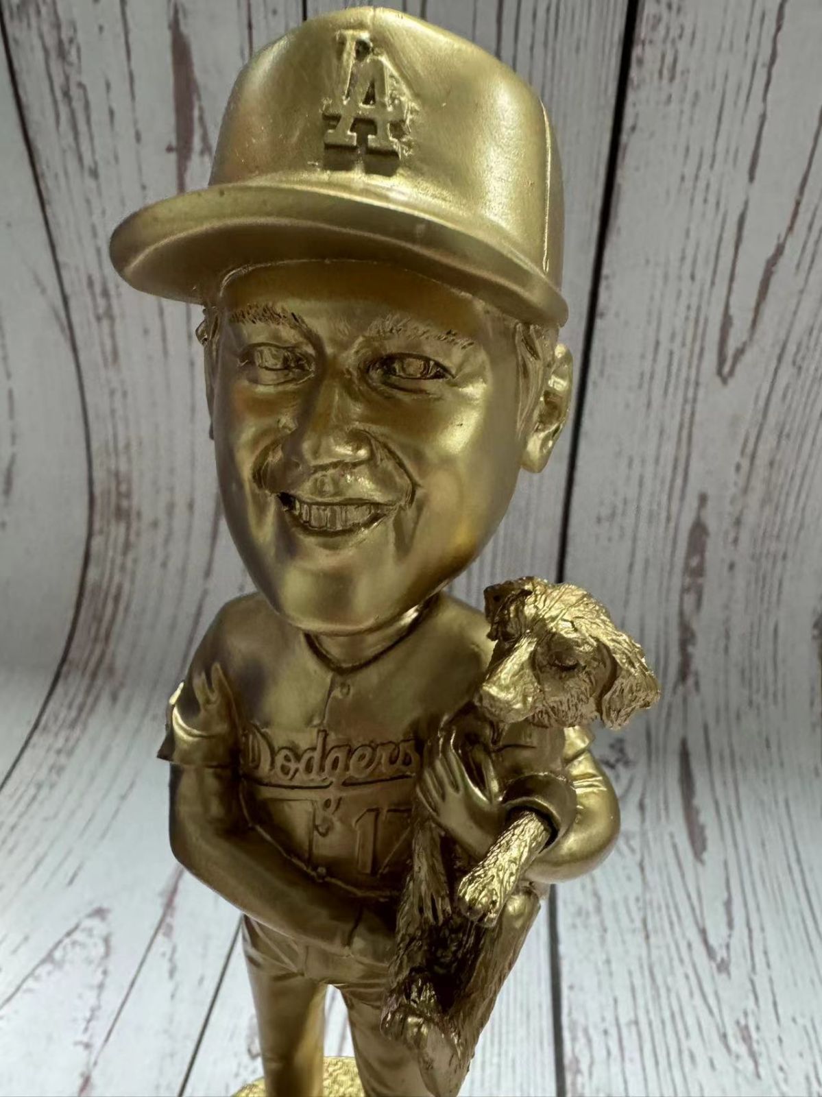 ゴールド 大谷翔平＆デコピンボブルヘッド 【MS】超レア！ゴールド限定