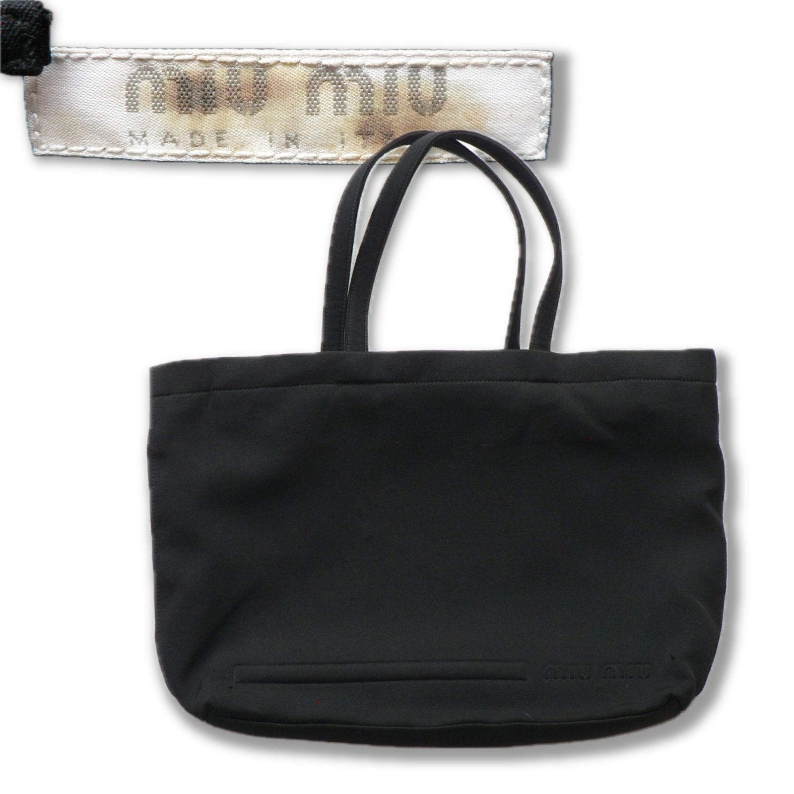 90s】MIU MIU black tote bag archive - メルカリ