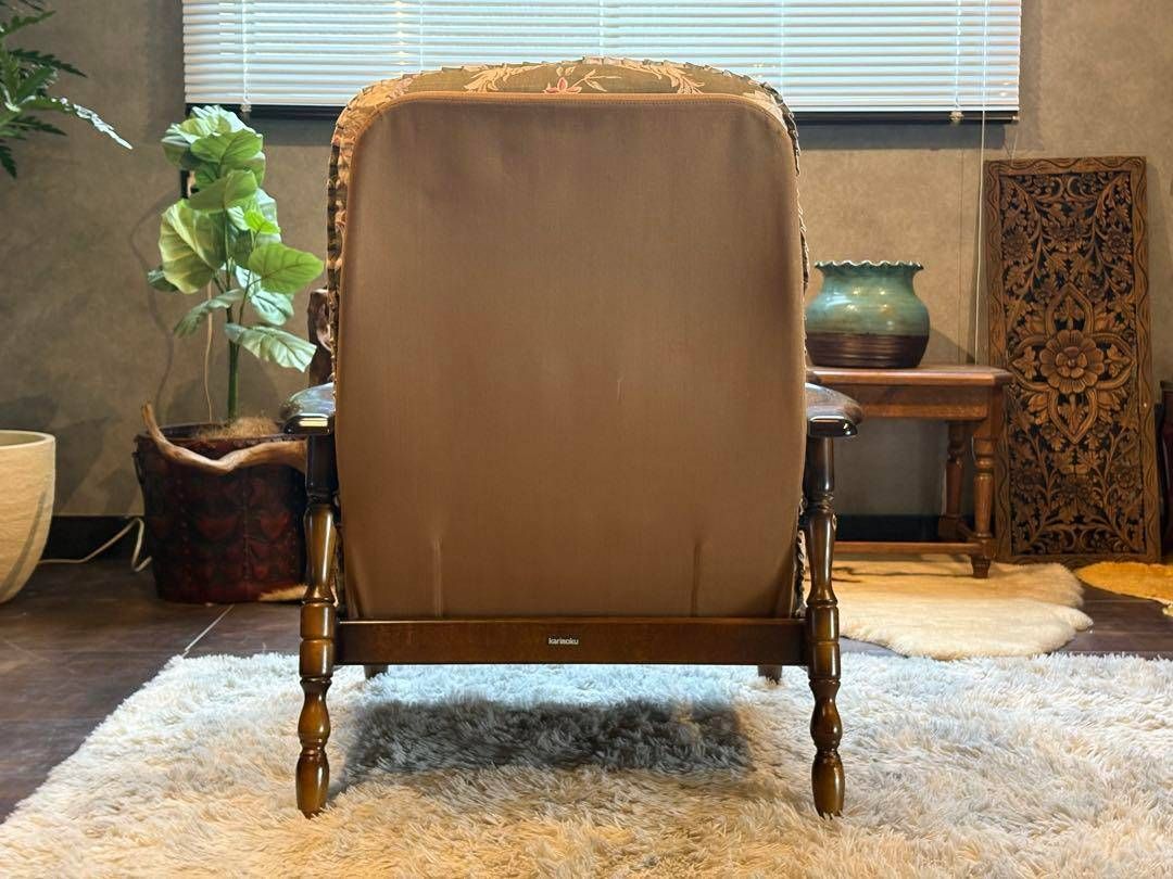 ①カリモク karimoku リクライナー　コロニアル　RC60 レトロ　GG ②カリモク karimoku リクライナー コロニアル RC60 レトロ GG