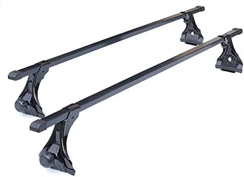 ルーフキャリア アルミ ミニバン 汎用 ベースキャリア カーキャリア ハイルーフ 2本セット 127cm 並行輸入品