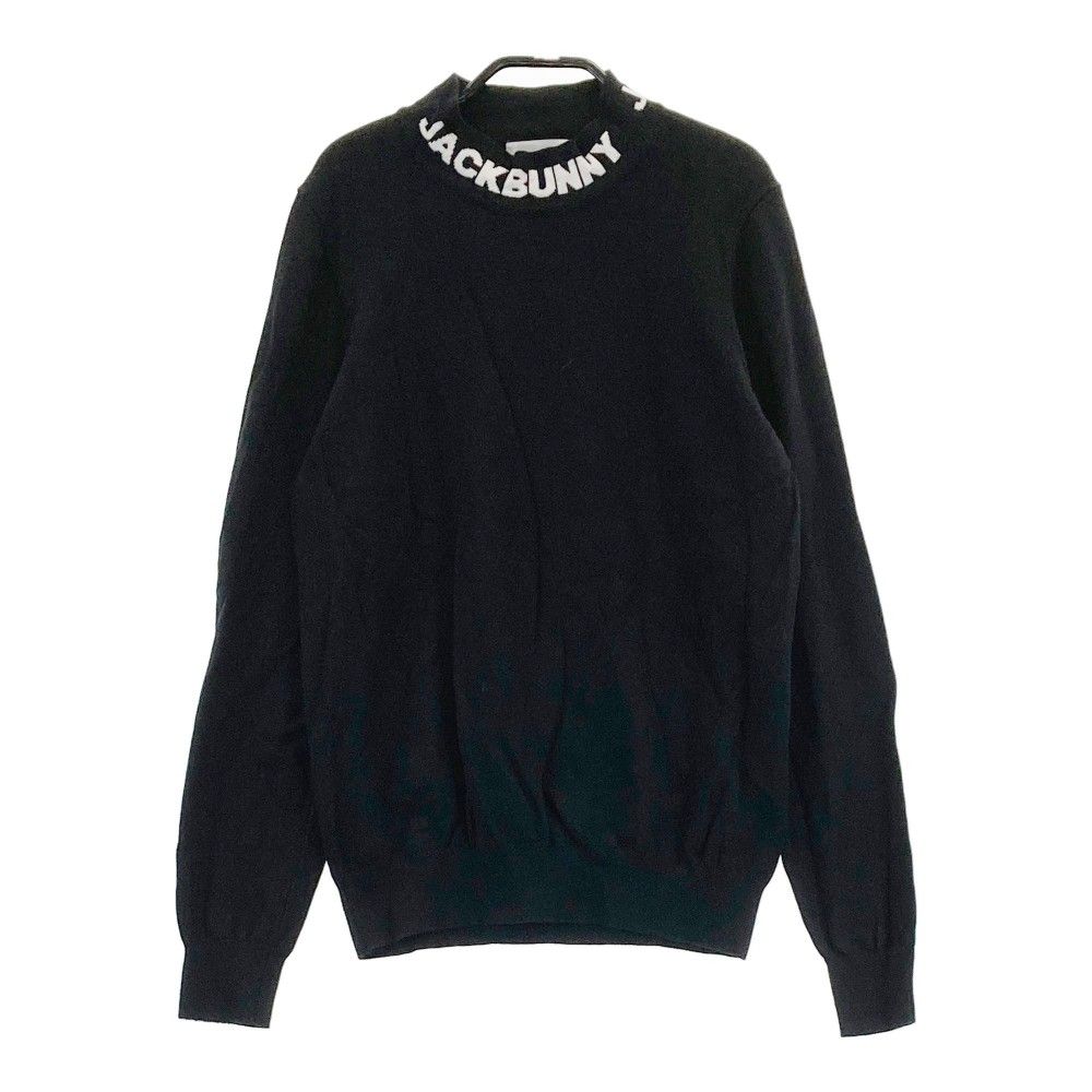 サイズ：6 JACK BUNNY ジャックバニー  ハイネック長袖Tシャツ  ブラック系 [240101435147] ゴルフウェア メンズ ストスト JACK BUNNY ジャックバニー ハイネック長袖Tシャツ ブラック系 6