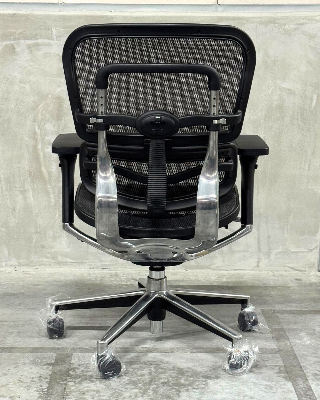 エルゴヒューマン ベーシック basic メッシュ ブラック ロータイプ 黒