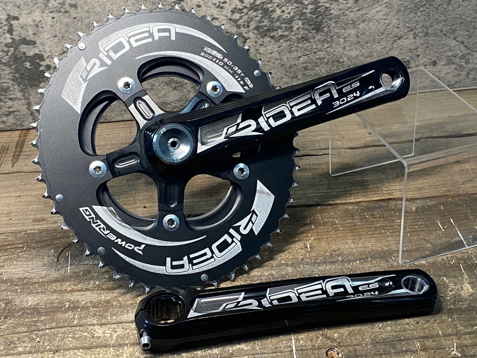 RIDEA ES 3D24 クランク(172.5) 52-35チタンシャフト RIDEA ES 3D24
