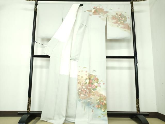 平和屋着物○京友禅の第一人者 松井青々 訪問着 雪輪吉祥花文 暈し染め