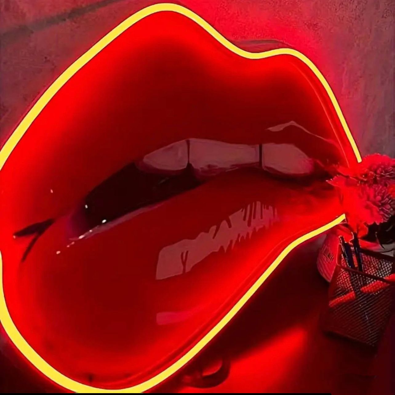 オーダーメイド ネオンサイン リップ 唇 レッド LED オリジナル ネオン管
