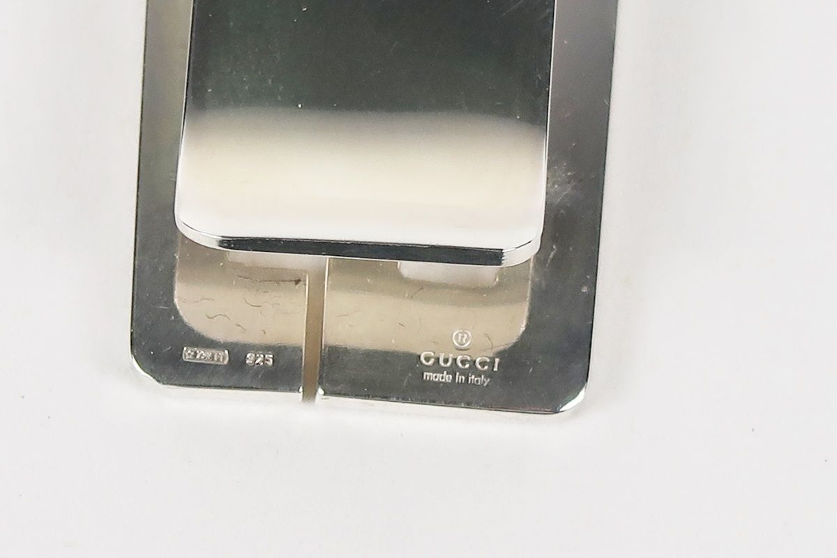 美品】GUCCI グッチ マネークリップ 小物 雑貨 財布 925