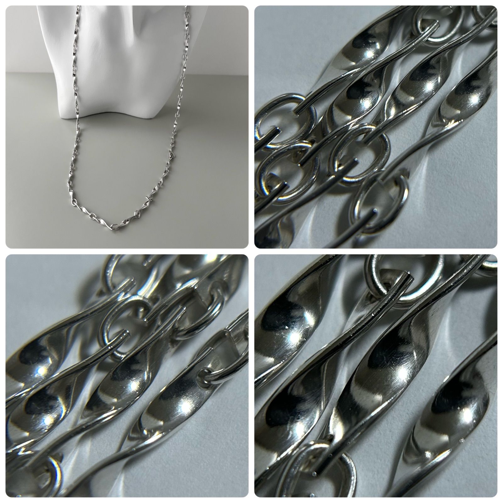 ジョージジェンセン ロング ネックレス ツイスト 283C AG925