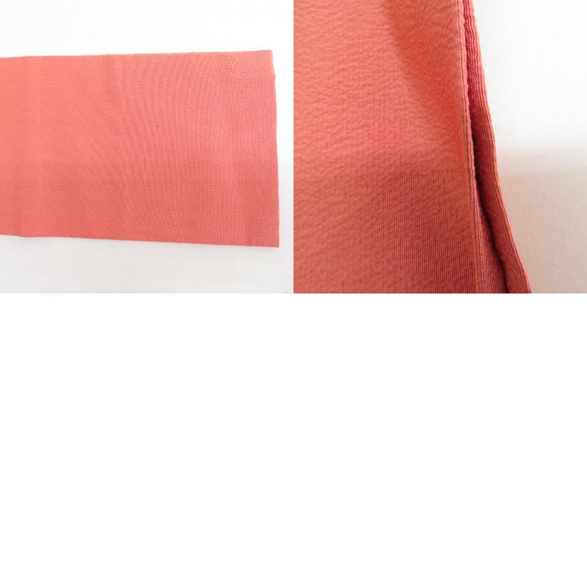 名古屋帯 友禅 友禅染帯 正絹 久谷更文様 お太鼓柄 コラールオレンジx