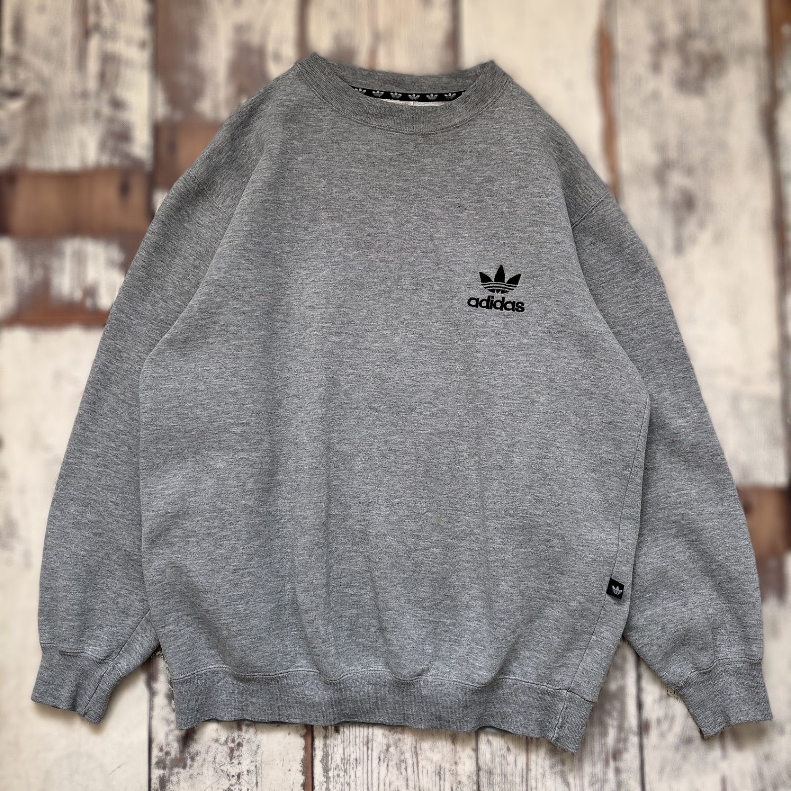 ヴィンテージ adidas アディダス トレフォイルロゴ スウェット