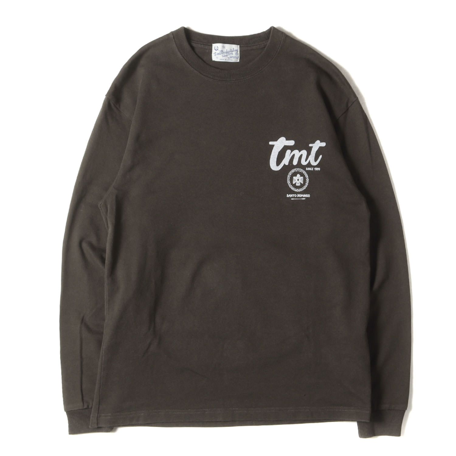 【美品】TMT ティーエムティー Tシャツ サイズ:L / 22AW イーグルu0026フェザー ヘビーウェイト ロングスリーブ Tシャツ / チャコール / トップス カットソー 長袖【メンズ】