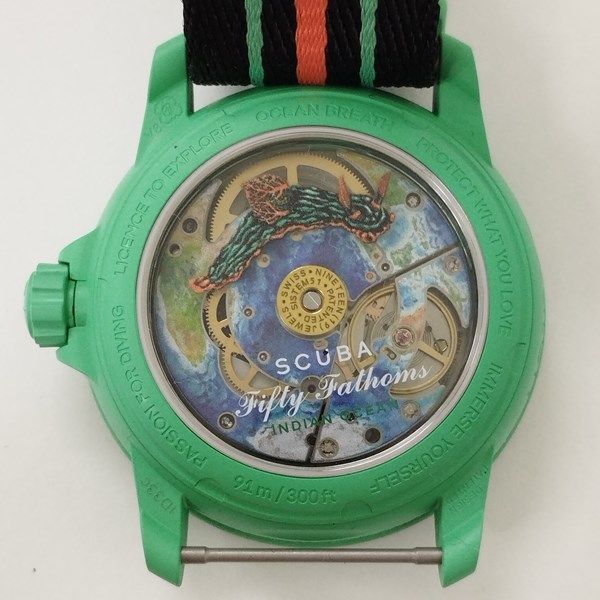 BLANCPAIN × swatch INDIAN OCEAN 腕時計 グリーン系 自動巻き 