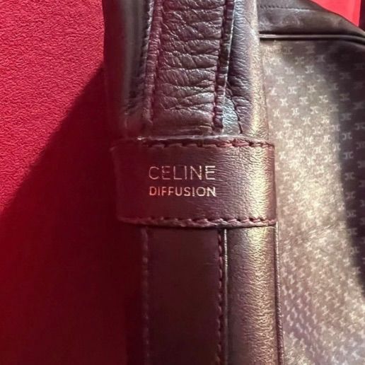 希少】☆ CELINE セリーヌ マカダム柄 ショルダーバッグ レザー 革製